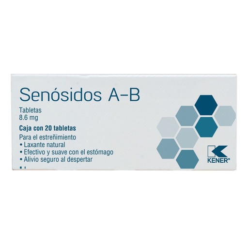 SENOSIDOS A-B KENER 187MG TABLETAS CON 20 (GI)