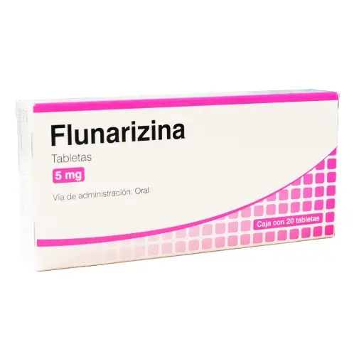 FLUNARIZINA 5MG TABLETAS CON 20 (GI)