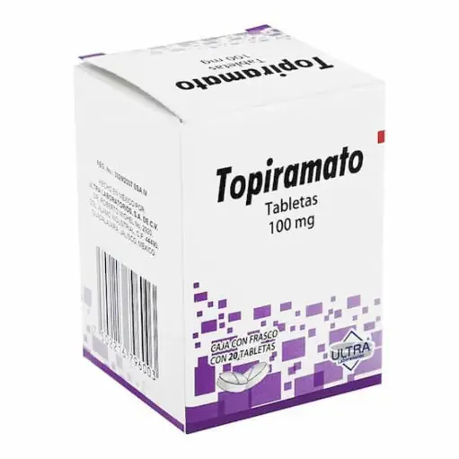 TOPIRAMATO ULTRA 100MG TABLETAS CON 20 (GI)
