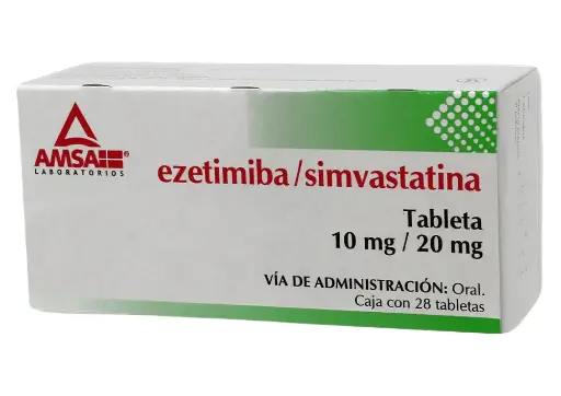 EZETIMIBA-SIMVASTATINA AMSA 10/20MG TABLETAS CON 28 (GI)