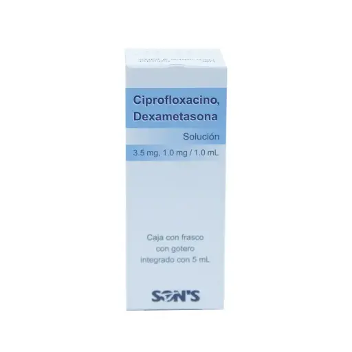 CIPROFLOXACINO/DEXAMETASONA SOLUCION OFT 5 ML (GI)