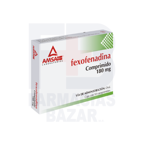 FEXOFENADINA AMSA 180MG COMPRIMIDOS CON 10 (GI)