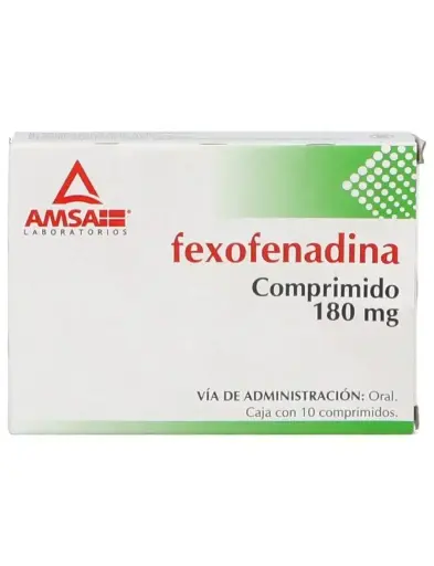 FEXOFENADINA AMSA 180MG COMPRIMIDOS CON 10 (GI)