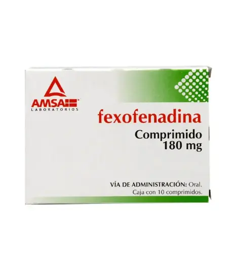 FEXOFENADINA AMSA 180MG COMPRIMIDOS CON 10 (GI)