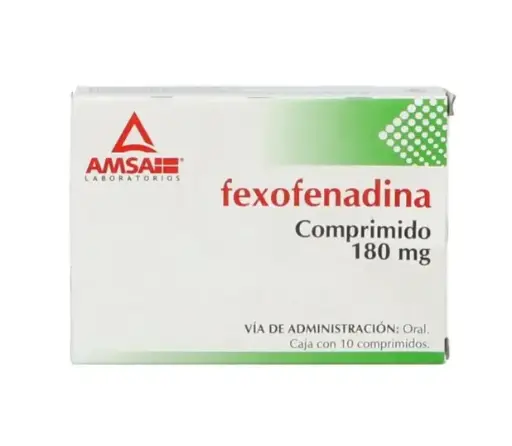 FEXOFENADINA AMSA 180MG COMPRIMIDOS CON 10 (GI)