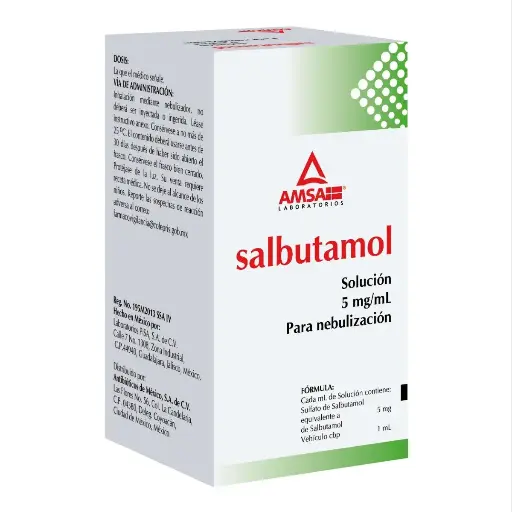 SALBUTAMOL AMSA NEBULIZADOR 5MG SOLUCION 10ML (GI)