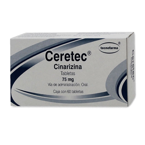 CERETEC 75MG TABLETAS CON 60 (GI)