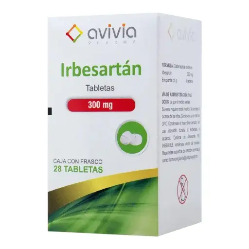 IRBESARTAN AVIVIA 300MG TABLETAS CON 28 (GI)
