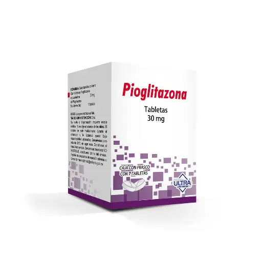 PIOGLITAZONA ULTRA 30MG TABLETAS CON 7 (GI)