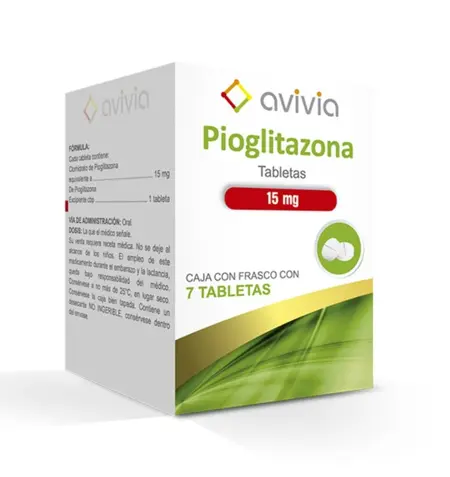 PIOGLITAZONA AVIVIA 30MG TABLETAS CON 7 (GI)