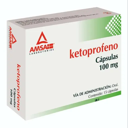 KETOPROFENO AMSA 100MG CAPSULAS CON 15 (GI)