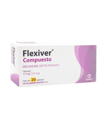 FLEXIVER COMPUESTO 215/15 MG CAPSULAS CON 20 (GI)