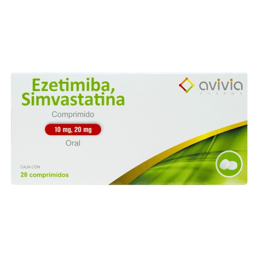 EZETIM/SIMVAS AVIVIA 10/20MG TABLETAS CON 28 (GI)