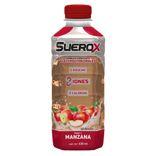 SUEROX 8 IONES MANZANA 630ML