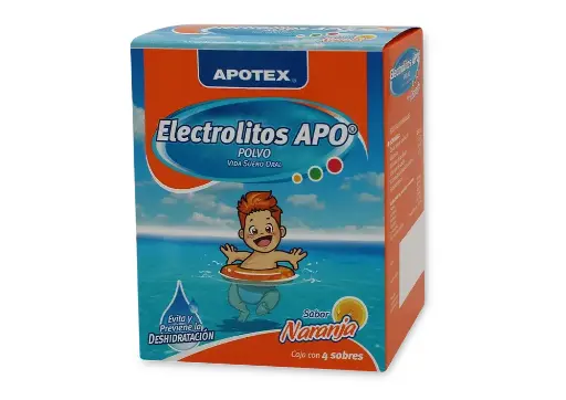 ELECTROLITOS APO NARANJA SOBRES POLVO CON 4