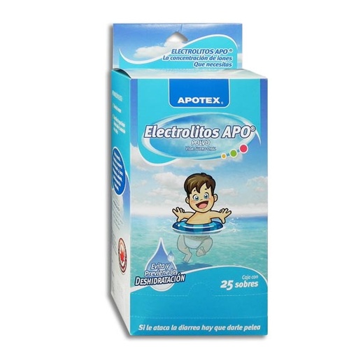 ELECTROLITOS APO NATURAL SOBRES CON 25