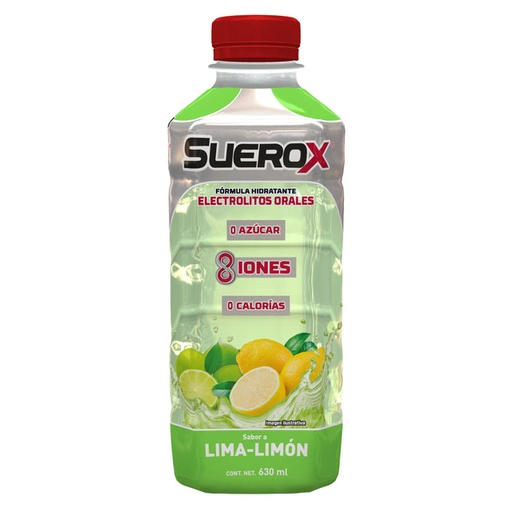 SUEROX 8 IONES LIMA-LIMON 630ML