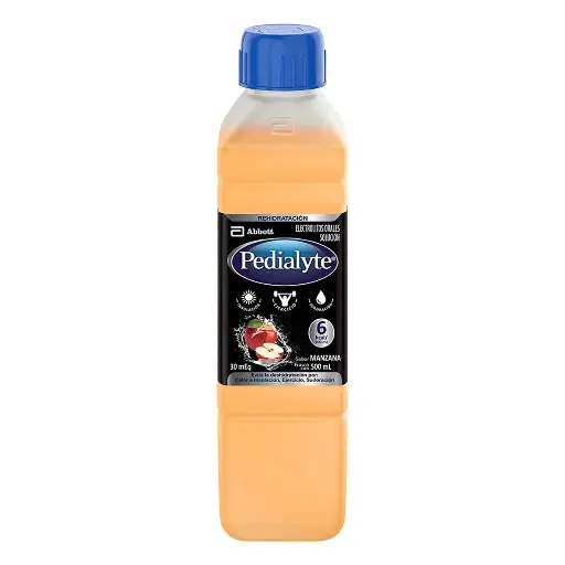 PEDIALYTE 30-MEQ MANZANA 500ML