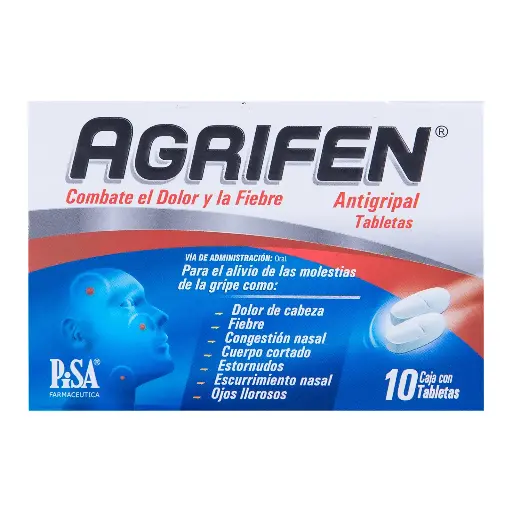 [Antigripal] AGRIFEN TABLETAS CON 10