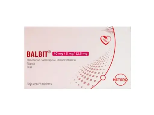 BALBIT 40 MG/5MG/12.5MG TABLETAS CON 28