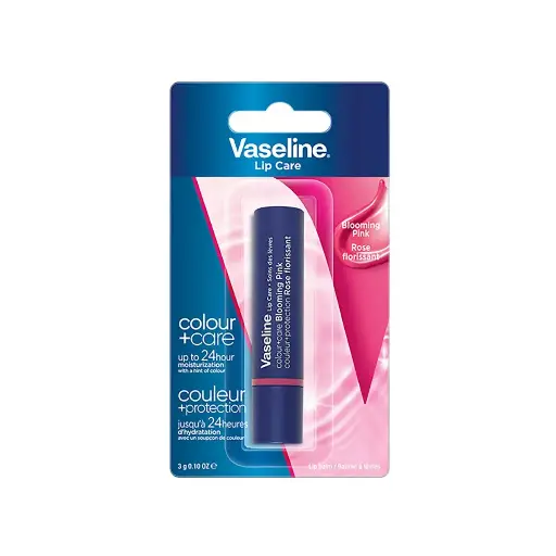 BALSAMO LABIAL VASELINE LIP CARE BLOOMING PINK 3G