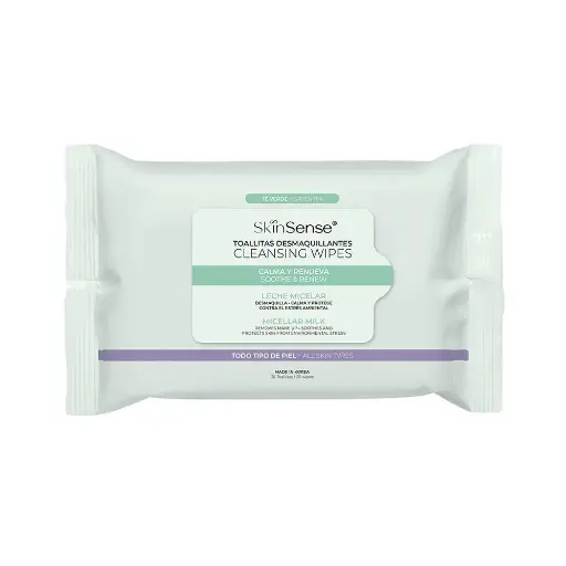 TOALLAS DESMAQUILLANTES SKIN SENSE TE VERDE CON 25