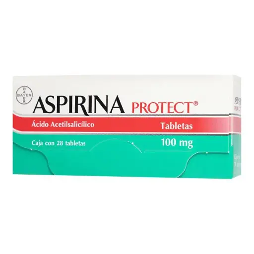 [Ácido Acetilsalicílico] ASPIRINA PROTECT 100MG TABLETAS CON 28
