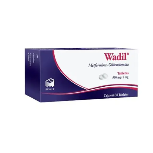 WADIL 500/5MG TABLETAS C/30 (GI)