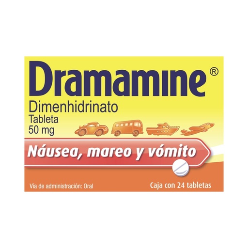 DRAMAMINE 50MG TABLETAS C/24