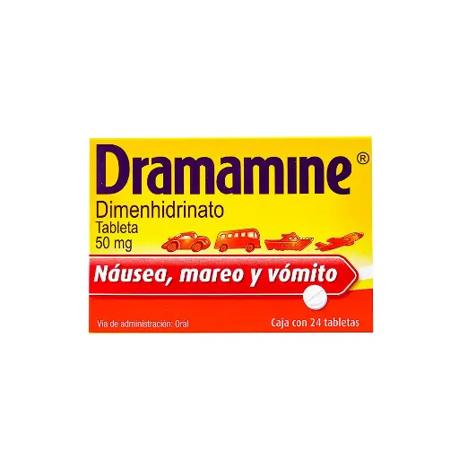 DRAMAMINE 50MG TABLETAS C/24