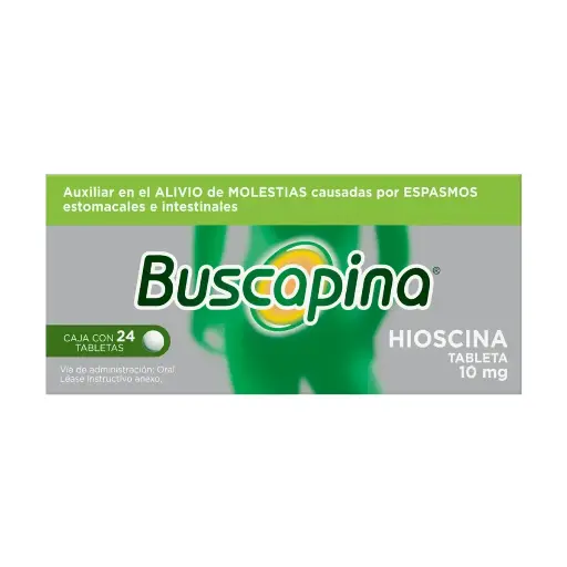 [HIOSCINA] BUSCAPINA 10MG TABLETAS CON 24