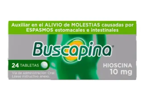 [HIOSCINA] BUSCAPINA 10MG TABLETAS CON 24