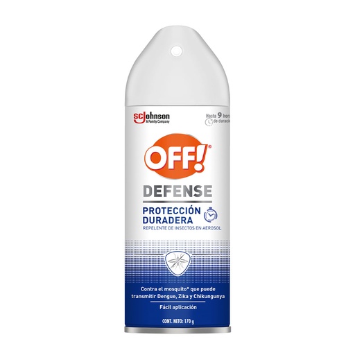 REPELENTE OFF DEFENSE AEROSOL 170G