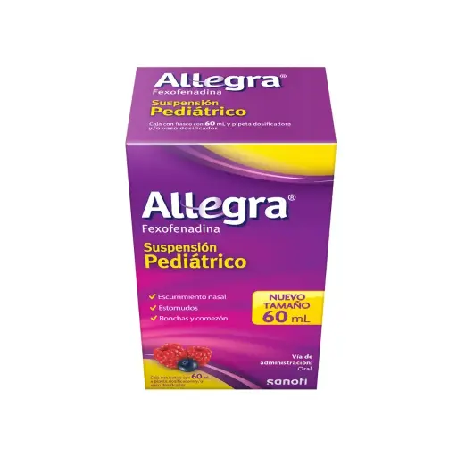 ALLEGRA 6MG SUSPENCION PEDIATRICO 60ML