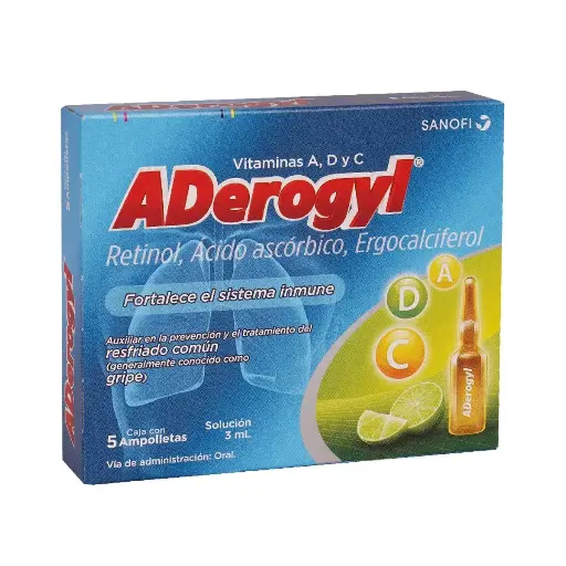 ADEROGYL SOLUCION INGERIBLE 3ML C/5