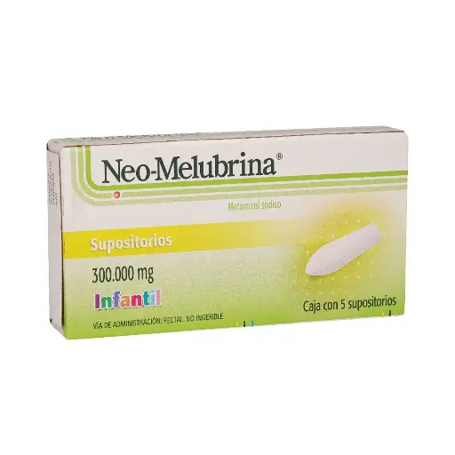 NEO-MELUBRINA SUPOSITORIOS INFANTIL 300MG C/5