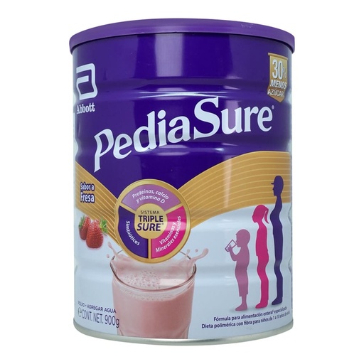 PEDIASURE PLUS PVO FRESA 900G*