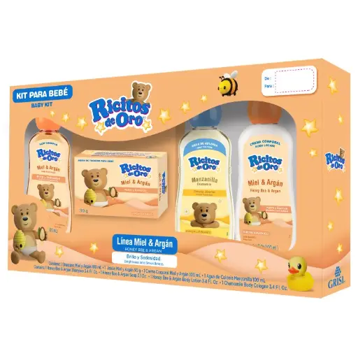 KIT RICITOS DE ORO MIEL C/4