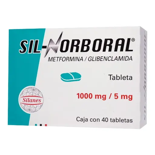 SIL-NORBORAL 5/1000MG TABLETAS C/40