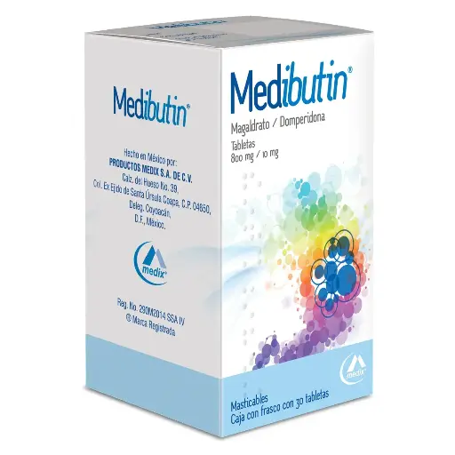 MEDIBUTIN 800/10MG TABLETAS MASTICABLES C/30
