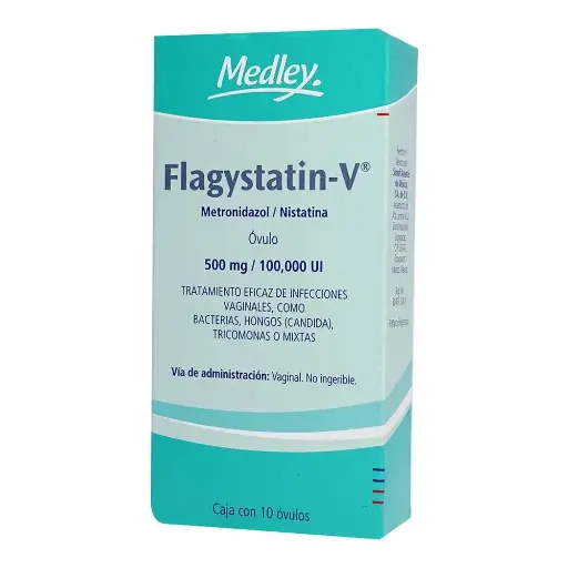 FLAGYSTATIN -V 500MG OVULOS C/10