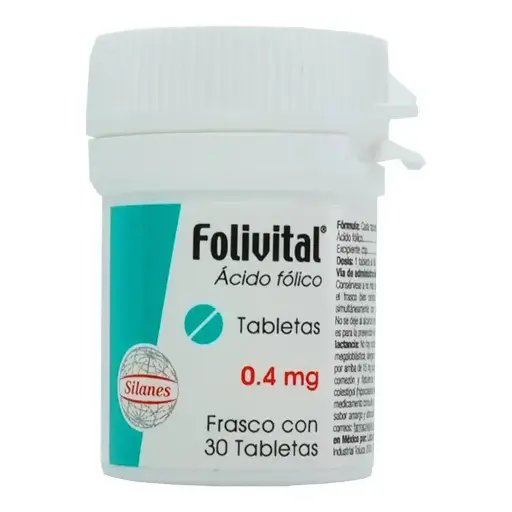 FOLIVITAL 0.4 MG TABLETAS C/30