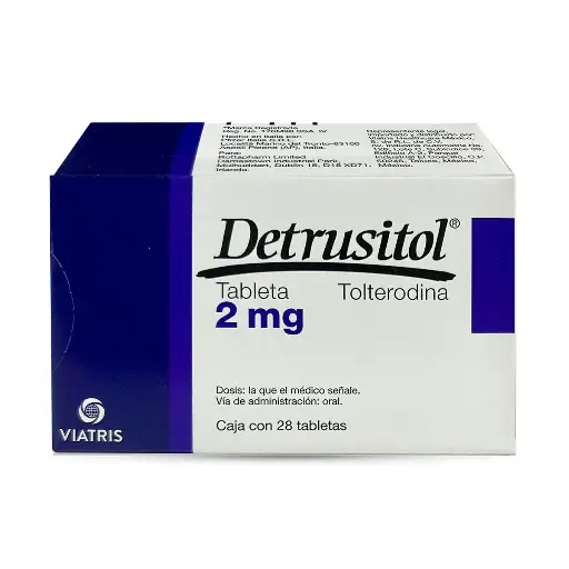 DETRUSITOL 2MG TABLETAS C/28