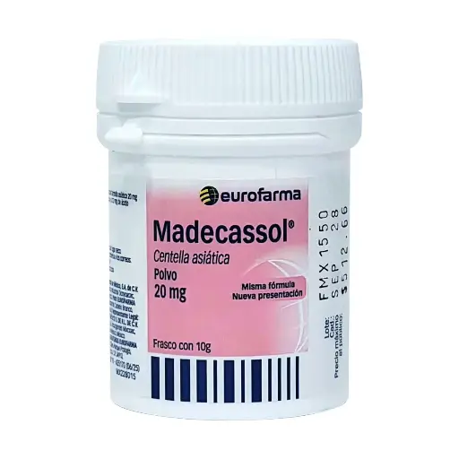 MADECASSOL 20MG POLVO 10G