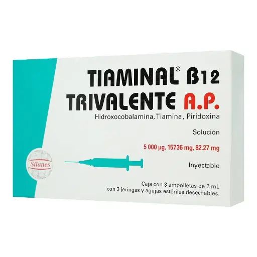 TIAMINAL B-12 AP INYECTABLE C/3 JGAS 2ML
