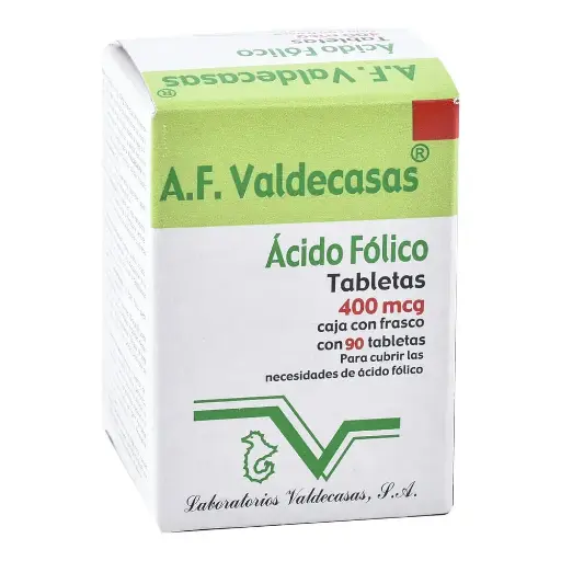A.F. VALDECASAS 400MCG TABLETAS C/90