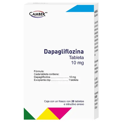 DAPAGLIFLOZINA CAMBER 10MG TABLETAS C/28 (GI)
