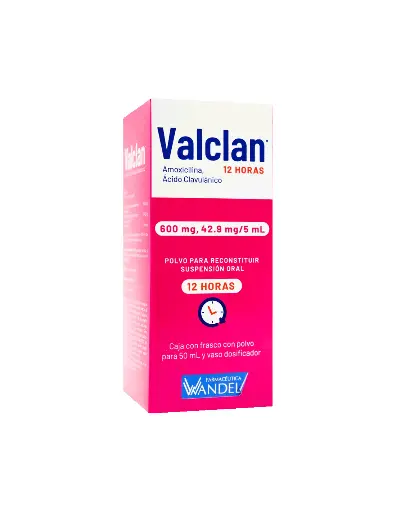 A* VALCLAN 12H 600/42.9MG/5ML SUSPENSION 50ML (GI)