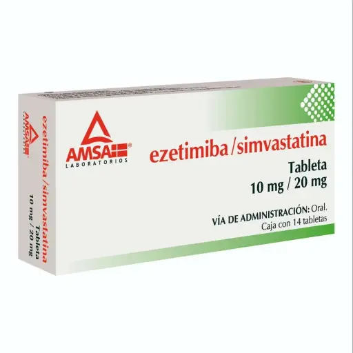 EZETIMIBA/SIMVASTATINA AMSA 10/20MG TABLETAS C/14 (GI)