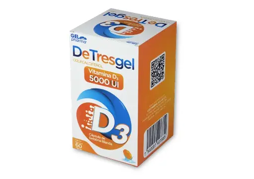 DETRESGEL D3 5000UI CAPSULAS C/60 (GI)